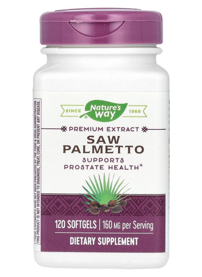 Nature's Saw Palmetto 160 mg 120 Softgels 