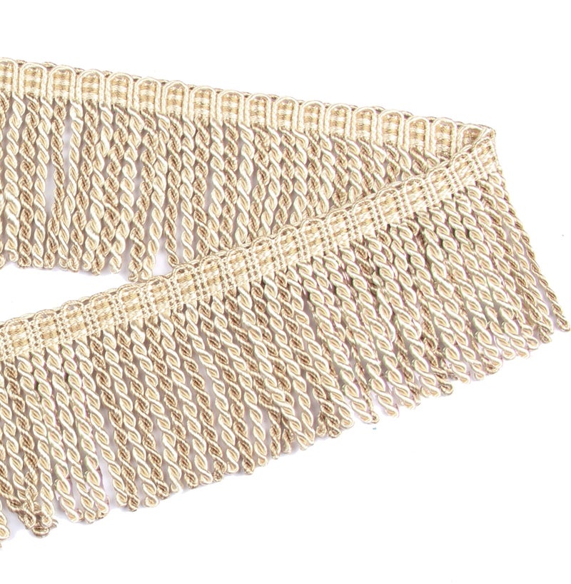 BEL AVENIR Curtain Fringes Bullion Fringe Trim 53 Yard x 3 Inches Fabric Trims Sewing DIY Decoration for Curtain Sofa Clothes  Beige