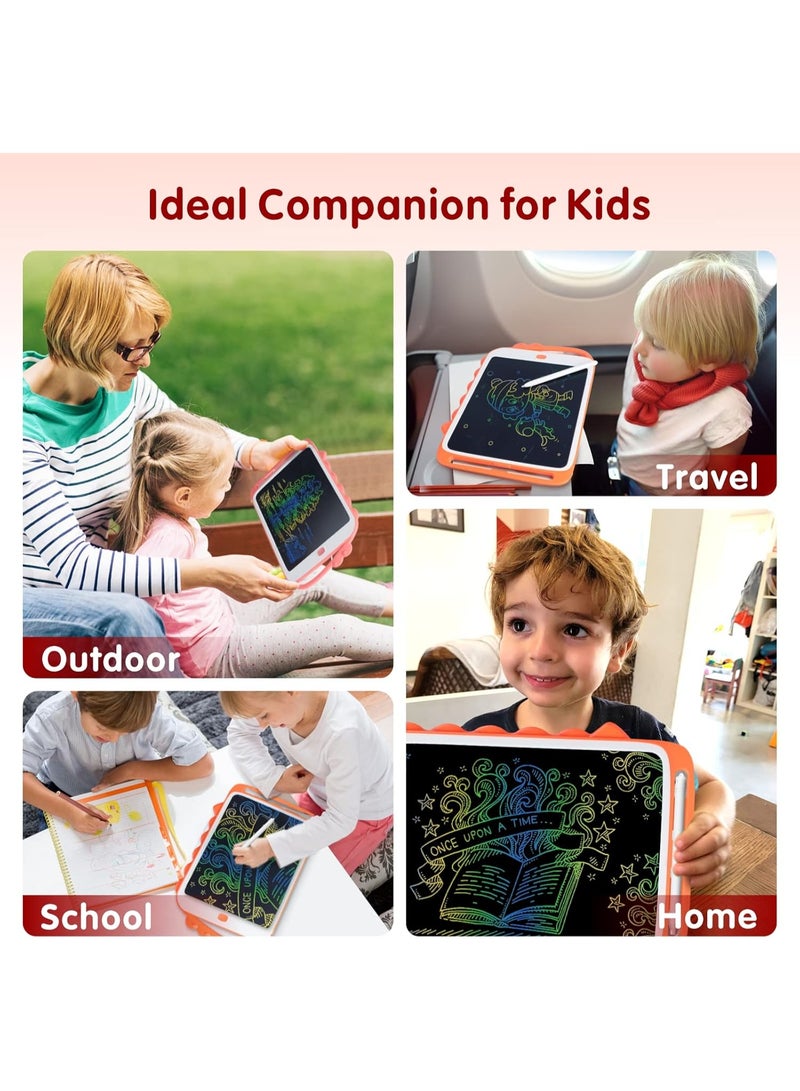 Baytion LCD Writing Tablet Kids Toys, Colorful Drawing Pad for Kids 10 Inch, Reusable Doodle Board with Erase Button, Educational Gift for Toddlers Kids,...Pink - Image 2