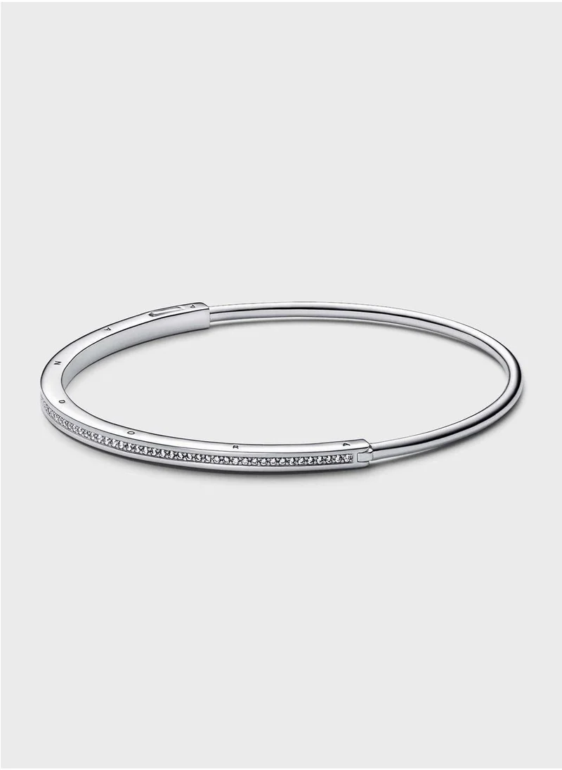 PANDORA Pandora Signature I-D Pavé Bangle