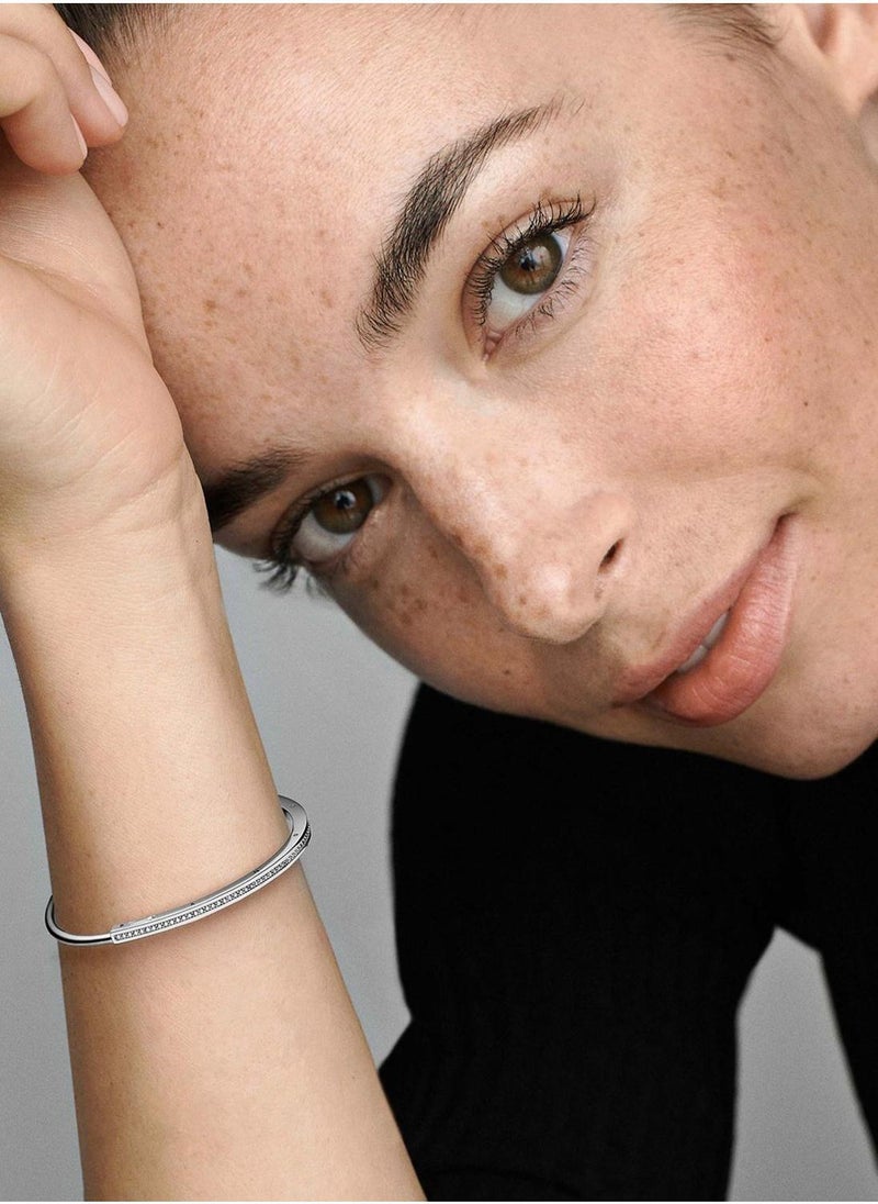 PANDORA Pandora Signature I-D Pavé Bangle  - Image 3