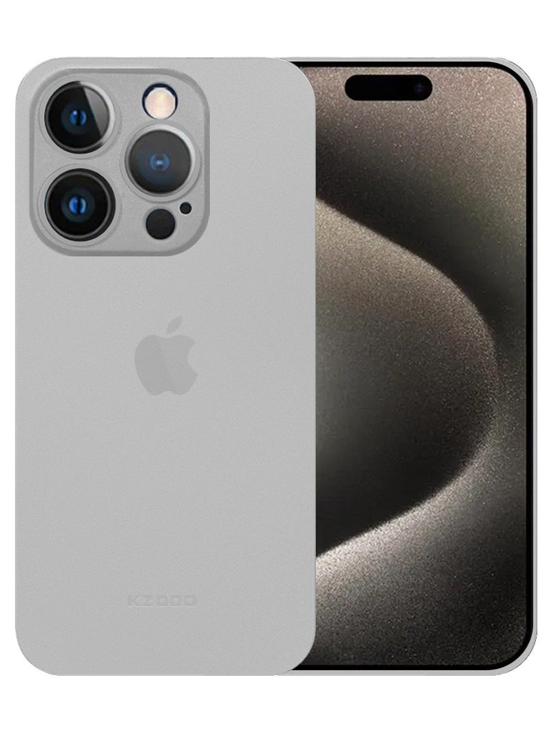 KZDOO - iPhone 15 Pro Case Air Skin Series Back Cover Sturdy Durable Thin Case Drop Protection Case Cover Clear - Image 1