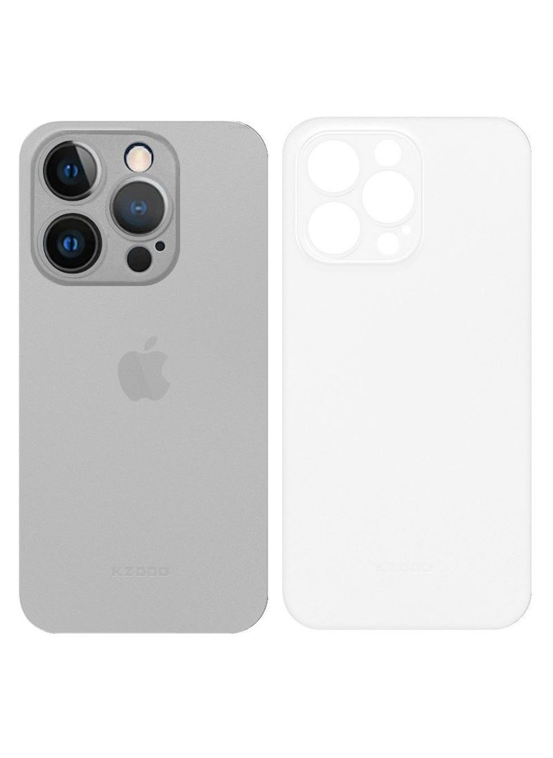 KZDOO - iPhone 15 Pro Case Air Skin Series Back Cover Sturdy Durable Thin Case Drop Protection Case Cover Clear - Image 1