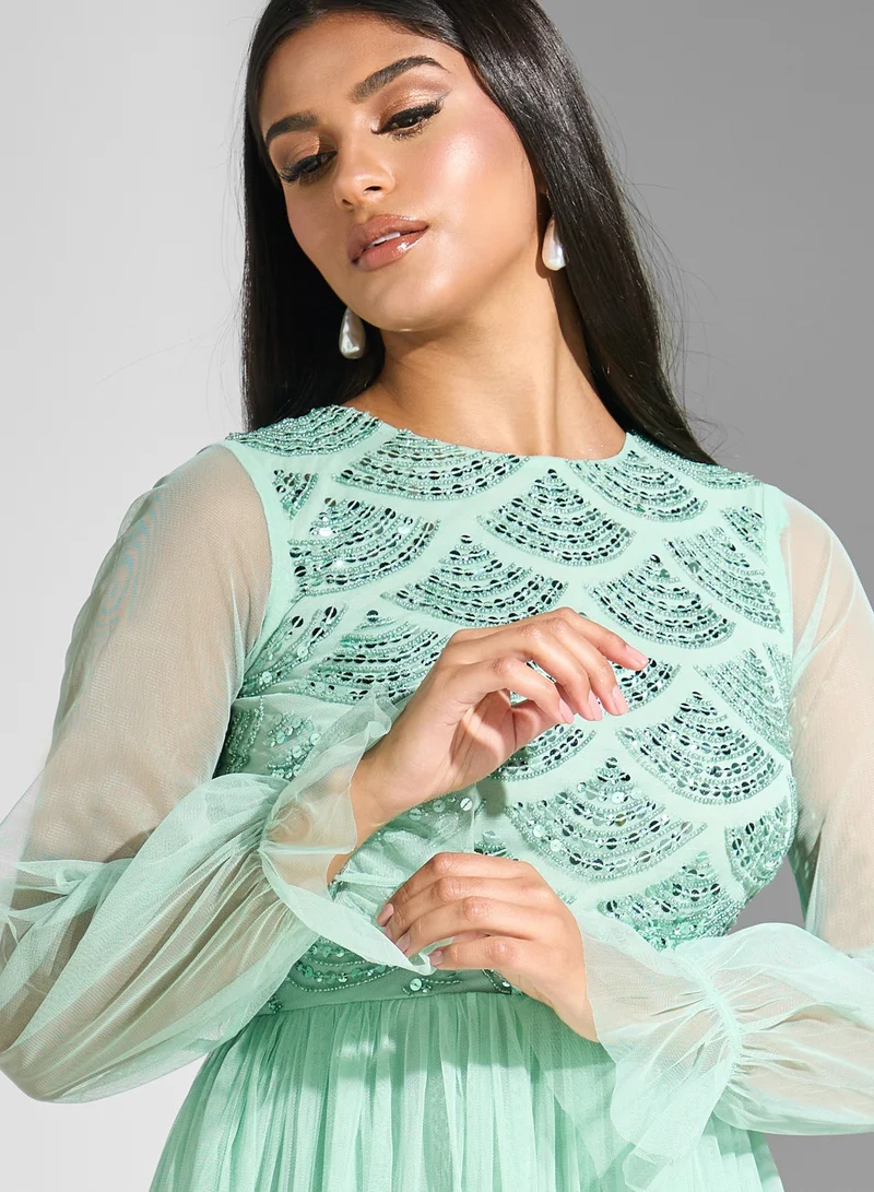 Namshi x Embellished Bodice Dress