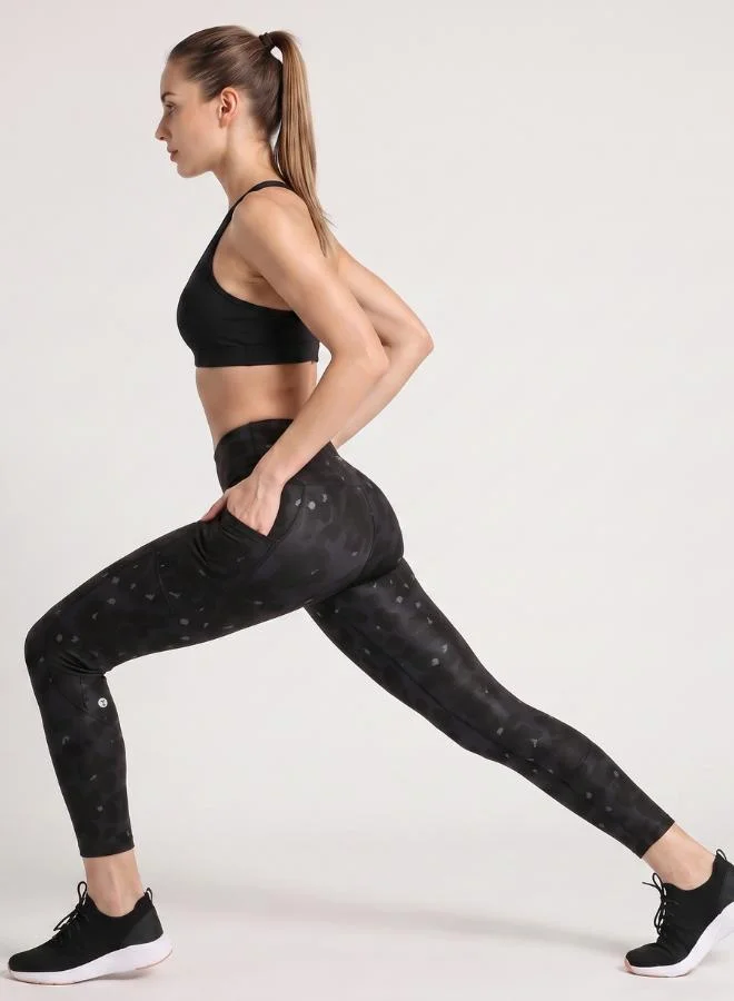 Zaecy Amaranthine Leopard Women's Pocketed 7/8 Legging for Women | Best Price UAE