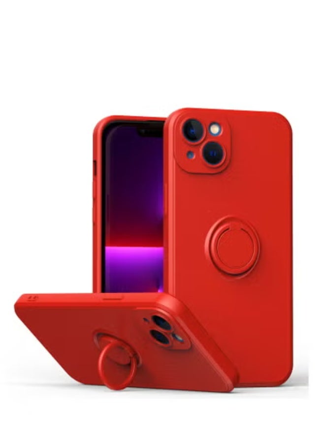 جولف لينك غطاء خلفي لحماية هاتف آيفون 14 بلس باللون الأحمر