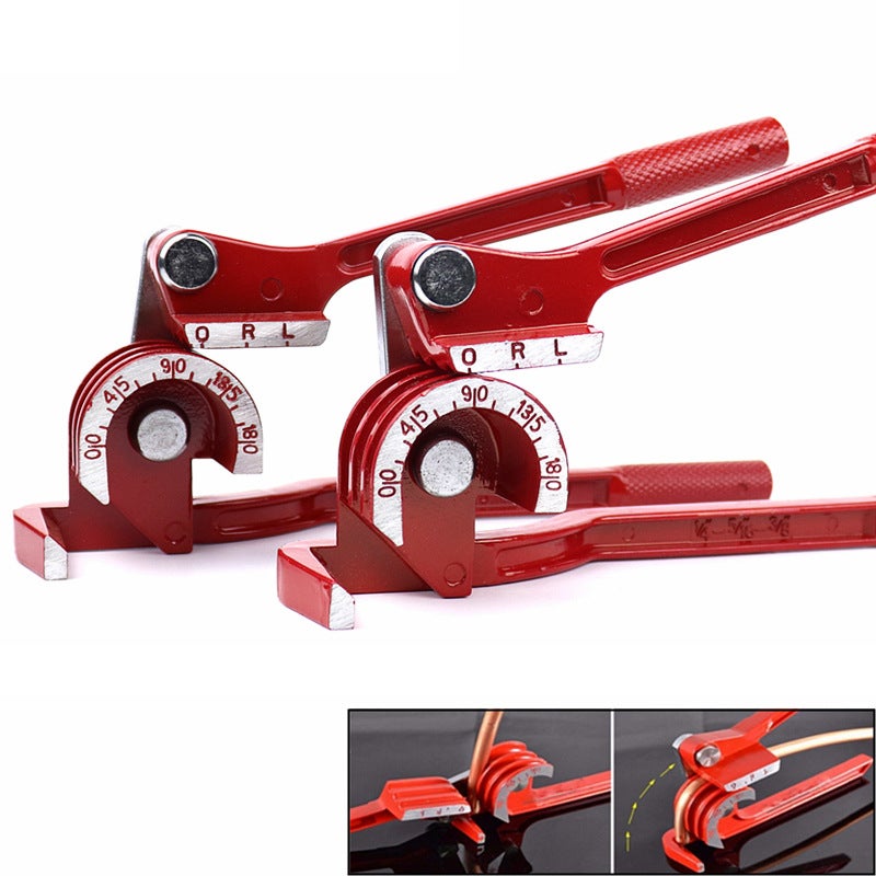 Manual Pipe Bender 3-In-1 Metric Imperial Tool 6/8/10mm 180 degree metric three-in-one manual pipe bender 180 degree metric three-in-one manual pipe bender