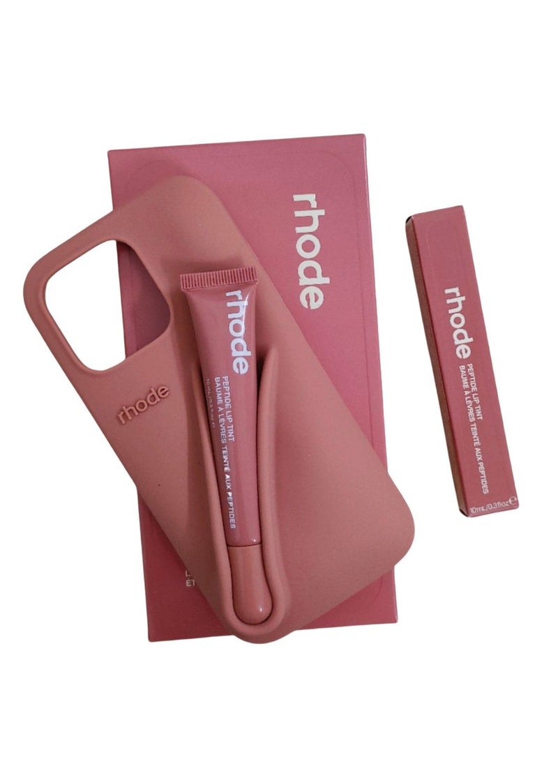 rhode Silicone Lip Holder for Cell Phone, Lip Gloss Adhesive Sleeve for Phone, Lip Holder Stick-on Phone Case, Back Stick On Holder for iPhone Phonesï¼toastï¼ - Image 1