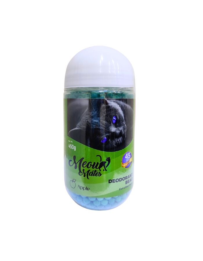 بنتونايت مياو ميتس حبيبات مزيلة لرائحة رمل القطط برائحة التفاح – 450 غرام - Image 1