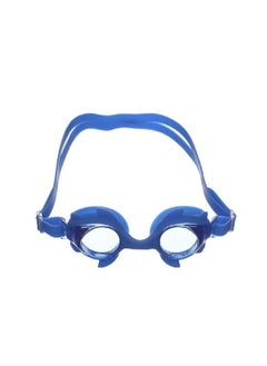 Generic Water World Swimming Goggles Anti Fog With Connected Earplug For Adults Blue 