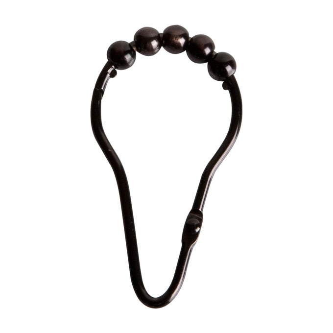 VHINGED GLIDE SHOWER CURTAIN HOOK OIL RUBBED BRONZE 12 PACK