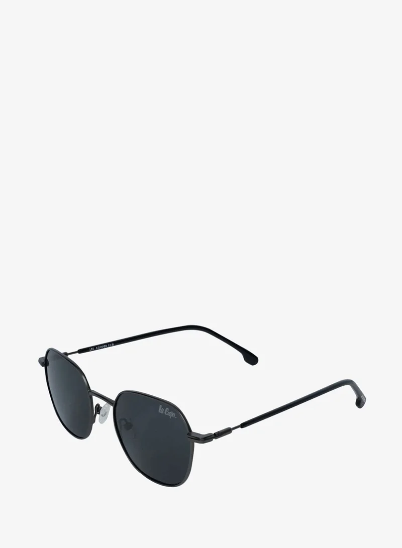 1.1 Tac Polarized Sunglasses Gunmetal Frame Gradient Grey Mirror Lens 50mm  - LCM284C02