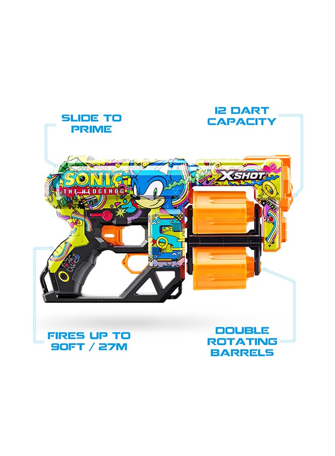 X-Shot Skins Dread Sonic 12 Darts Open Box, Bulk- Hyper Strike - Action Aiming Game For Kids, Teen, Adults Boys & Girls, Outdoor Holiday Activities, Gifts For Kids Ages 8+ - Image 5
