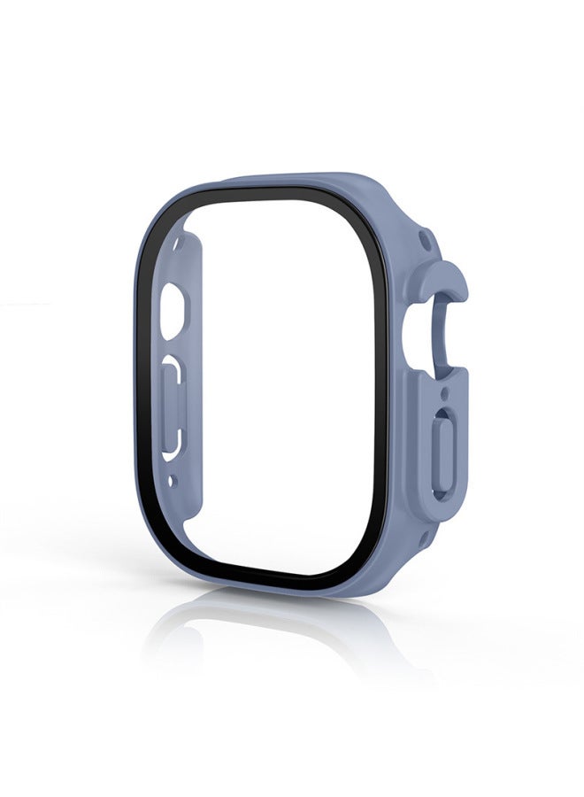 Neutral Applicable To Apple Iwatch Ultra2 Watch Case Frosted Oil Injection 49mm Tempered Glass + Pc Integrated Protective Case - Image 1