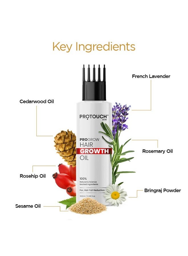PROTOUCH PROGROW Hair Oil For Men And Women | Reduces Hair Fall & Dandruff | 100 Ml - Image 2