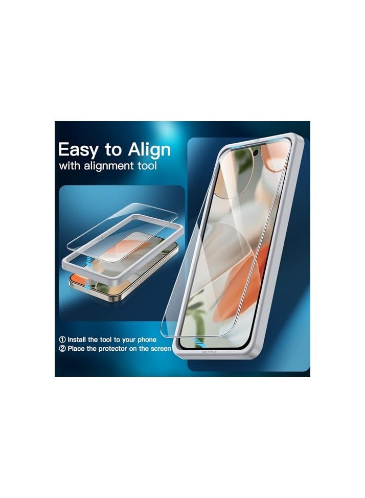 JETech Screen Protector for Google Pixel 9 Pro XL, Tempered Glass Film with Easy Installation Tool, Fingerprint Compatible, HD Clear, 3-Pack - Image 4