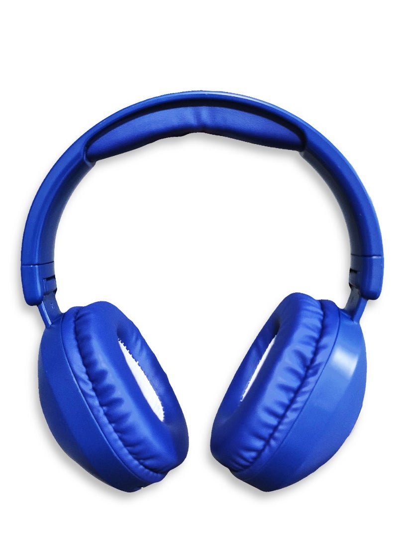 SODO - Wireless Headphones with Active Canceling , 93 dB sensitivity and External Built In Microphone Walk and Talk , it's Support SD Card  useing  Bluetooth 5.0 for connectivity and have a 40mm driver size with a frequency response of 20 Hz to 18kHz MODEL SD-1104 / blue - Image 1