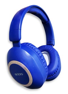 SODO Wireless Headphones with Active Canceling , 93 dB sensitivity and External Built In Microphone Walk and Talk , it's Support SD Card  useing  Bluetooth 5.0 for connectivity and have a 40mm driver size with a frequency response of 20 Hz to 18kHz MODEL SD-1104 / blue  - Image 3