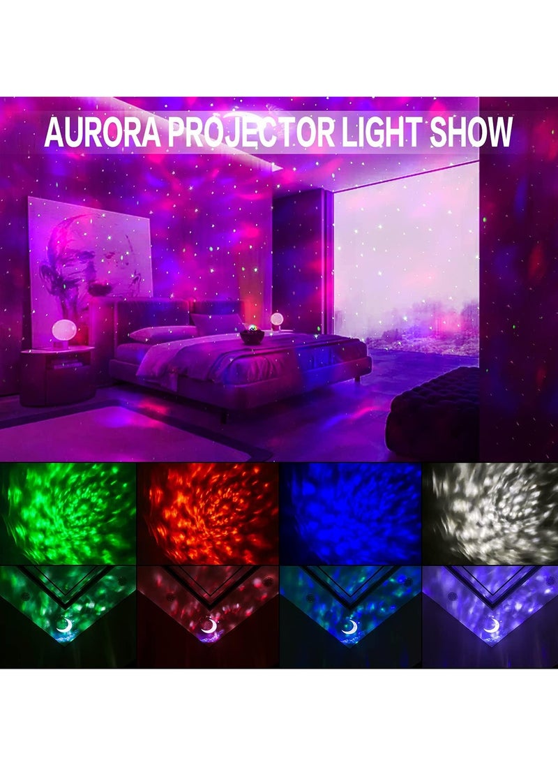 Tomshine - 2-In-1 Star Light Projector Led Night Light with Remote Control Black/Blue 17x17x13.5cm - Image 1