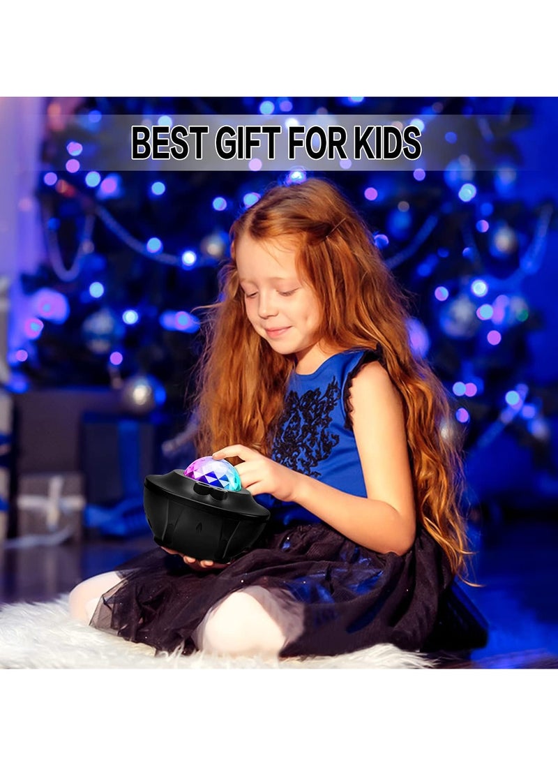 Tomshine - 2-In-1 Star Light Projector Led Night Light with Remote Control Black/Blue 17x17x13.5cm - Image 1