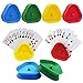 Yuanhe Playing Card Game Holder Triangle Shaped HandsFree Poker Holder Tray 4 Colors Set of 8 - Image 3