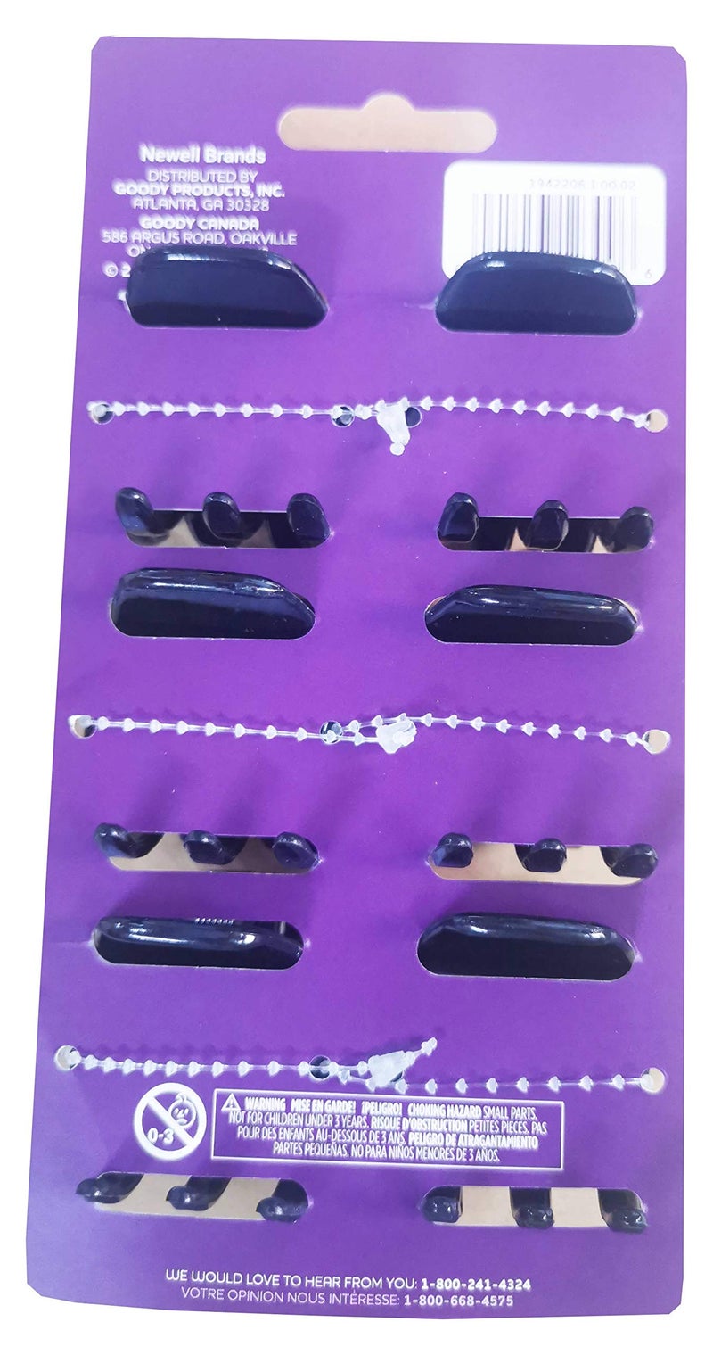 Goody Classic Claw Hair Clips - 6-Count, Clear, Brown and Black - 1/2 Claw Will Gently Keep Hair Secured In Place with a Long Lasting Hold, color may vary - Image 5