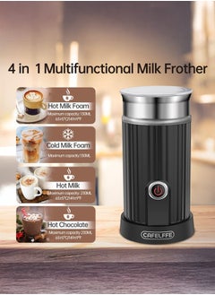 Cafelffe 4 in 1 Electric Milk Frother and Steamer,550W/230ML Automatic Warm and Cold Foam Maker and Milk Warmer for Coffee,Latte, Cappuccino, Macchiato, Hot Chocolate Silent Operation,Black  - Image 2