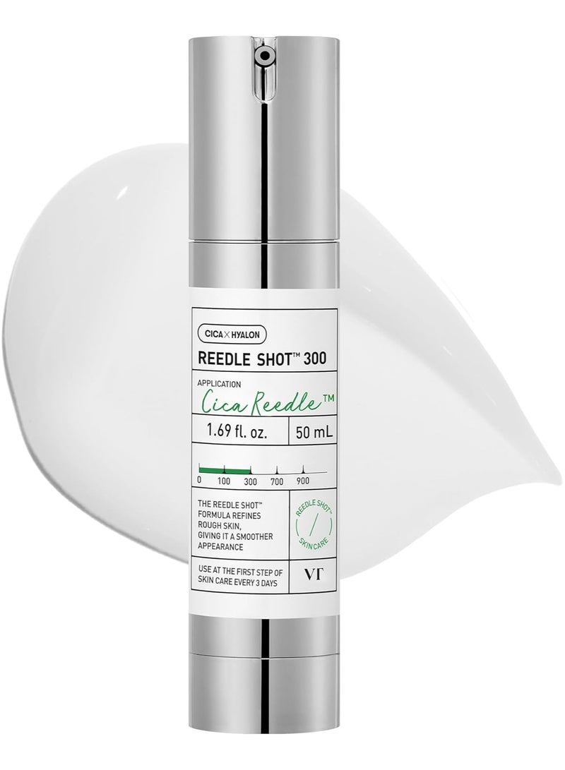 VT COSMETICS CICA Reedle Shot 300 by T COSMETICS – Korean Exosome Serum with Microneedling Effect, Centella Asiatica, Hyaluronic Acid, Propolis – Skin Regeneration, Hydration, Glass Skin Booster – 1.69 Fl Oz (50ml) - Image 1