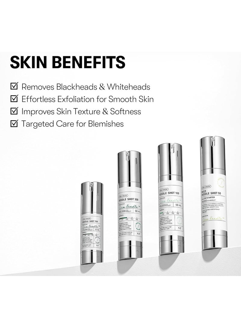 VT COSMETICS CICA Reedle Shot 300 by T COSMETICS – Korean Exosome Serum with Microneedling Effect, Centella Asiatica, Hyaluronic Acid, Propolis – Skin Regeneration, Hydration, Glass Skin Booster – 1.69 Fl Oz (50ml) - Image 4