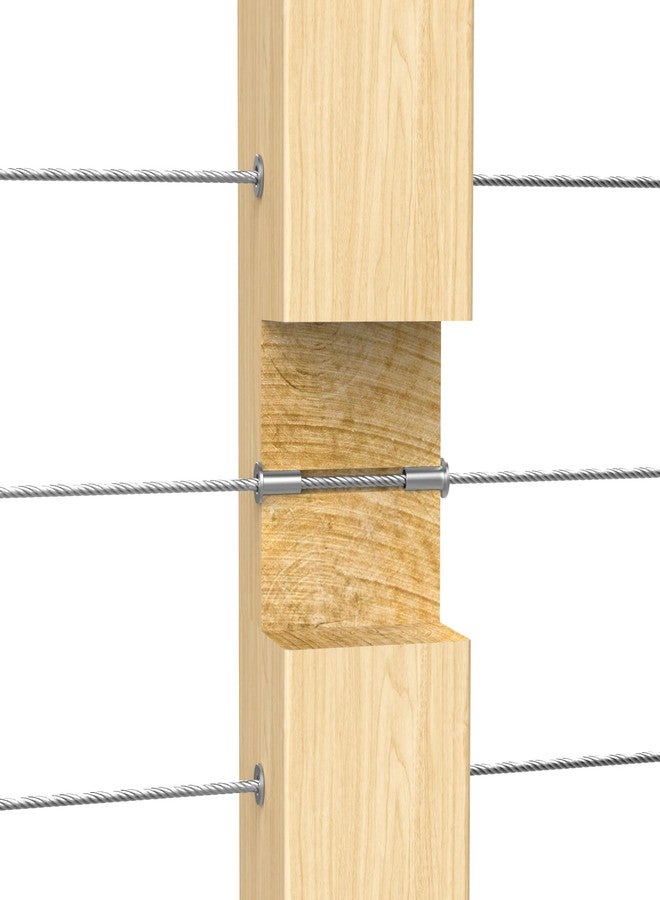 BLIKA 40 Pack Stainless Steel Protector Sleeves for 1/8" Deck Cable Railing, for Wood/Composite Posts, T316 Marine Grade, Cable Railing Protector Sleeves - Image 3