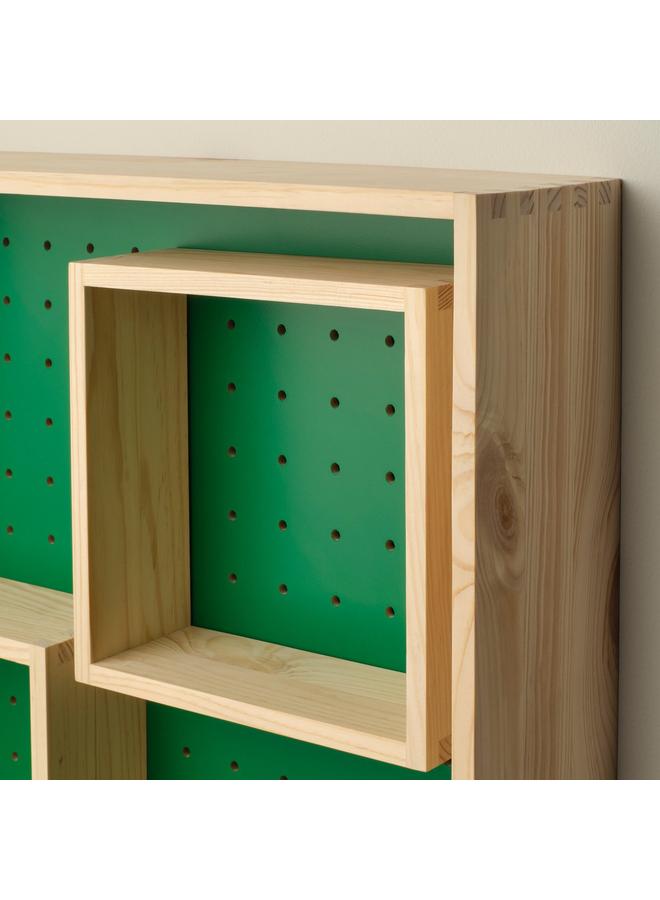 erorex Display Shelf, Pine/Green, 45X45 Cm - Image 2