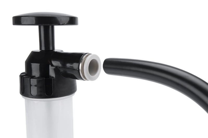 Performance Tool W1156 Grip Clip Transfer Pump/ Siphon Fluid Transfer Pump Kit for Water, Oil, Liquid, and Air, Black/Clear, 48-inch Hoses - Image 3
