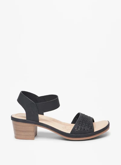 Le Confort Women's Embellished Slip-On Sandals with Block Heels