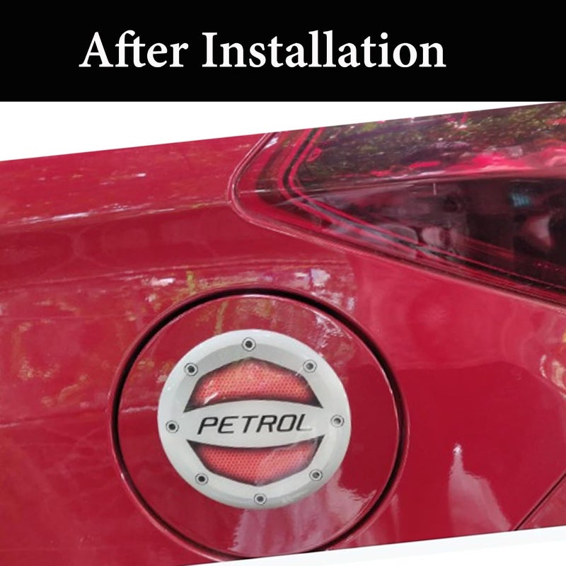 Ramanta Rubber Petrol Car Sticker, 10 X 10 cm, Red - Image 3