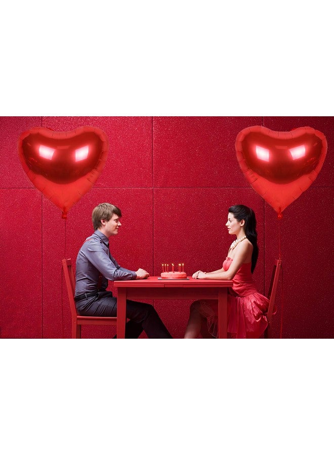 Extrapins 4 Pcs Huge Heart Shaped Balloons 32 Inches Romantic Large Red Foil Balloons For Engagement Wedding Valentines Day Anniversary Party Decorations - Image 5