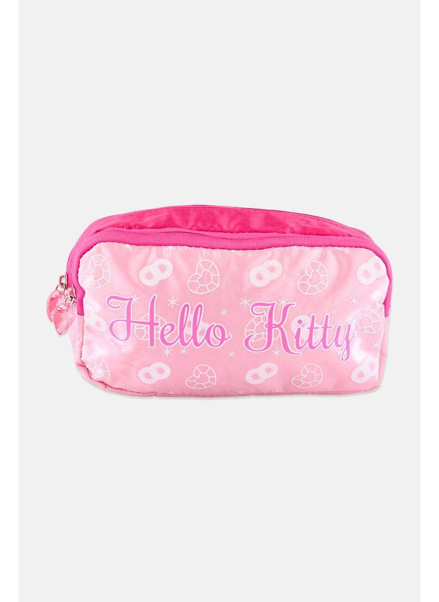 Hello Kitty Kids Girl Printed Pouch 21 L x 11 H x 5 W cm, Pink  - Image 1