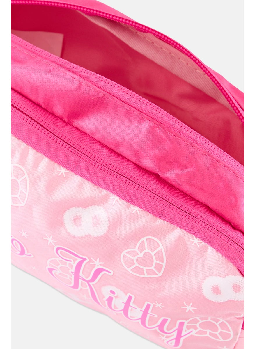Hello Kitty Kids Girl Printed Pouch 21 L x 11 H x 5 W cm, Pink  - Image 3