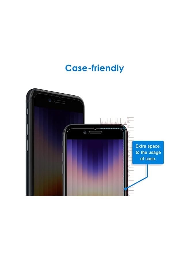 Jetech Privacy Screen Protector for iPhone SE 3 (2022 3rd Edition) 4.7-Inch, Anti Spy Tempered Glass Film, Case Friendly, 2-Pack - Image 4