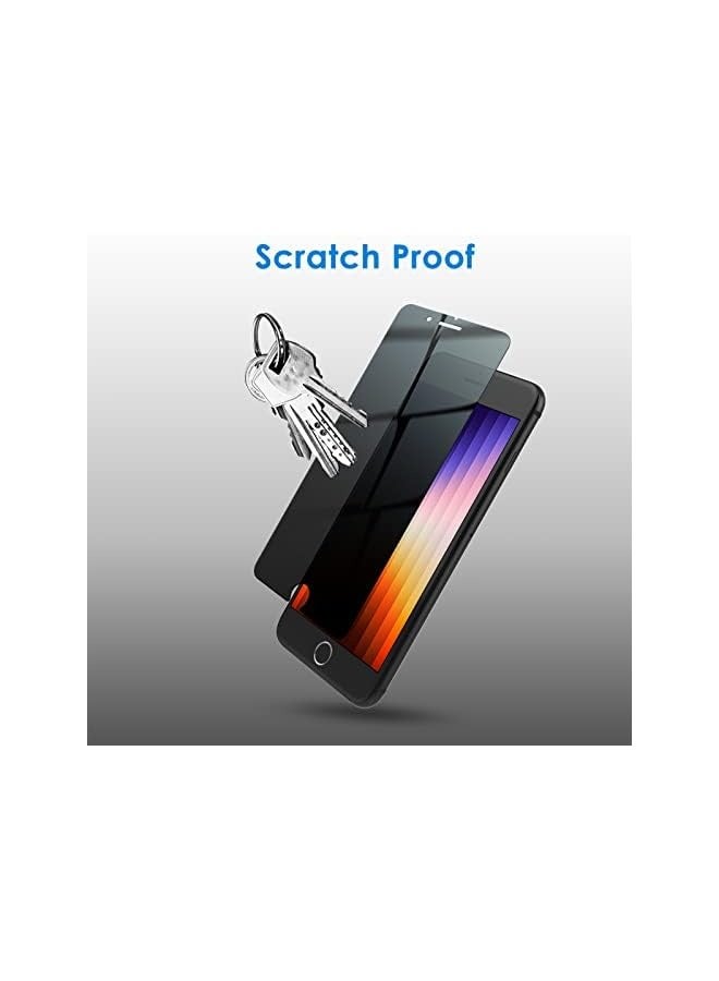 Jetech Privacy Screen Protector for iPhone SE 3 (2022 3rd Edition) 4.7-Inch, Anti Spy Tempered Glass Film, Case Friendly, 2-Pack - Image 5