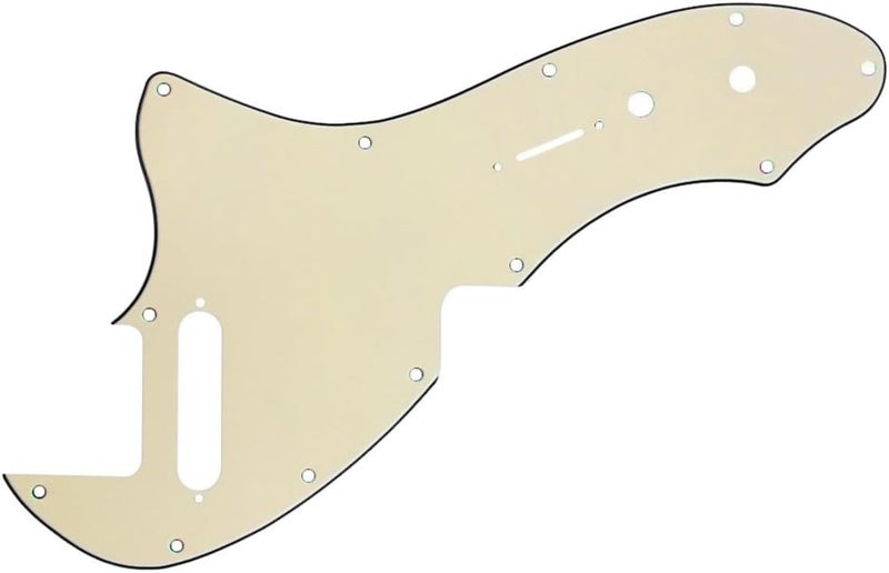 FLEOR 3Ply Cream TL Pickguard Guitar Pick Guard Plate with Screws Fit 69 TL Thinline Re-issue Guitar Part - Image 3