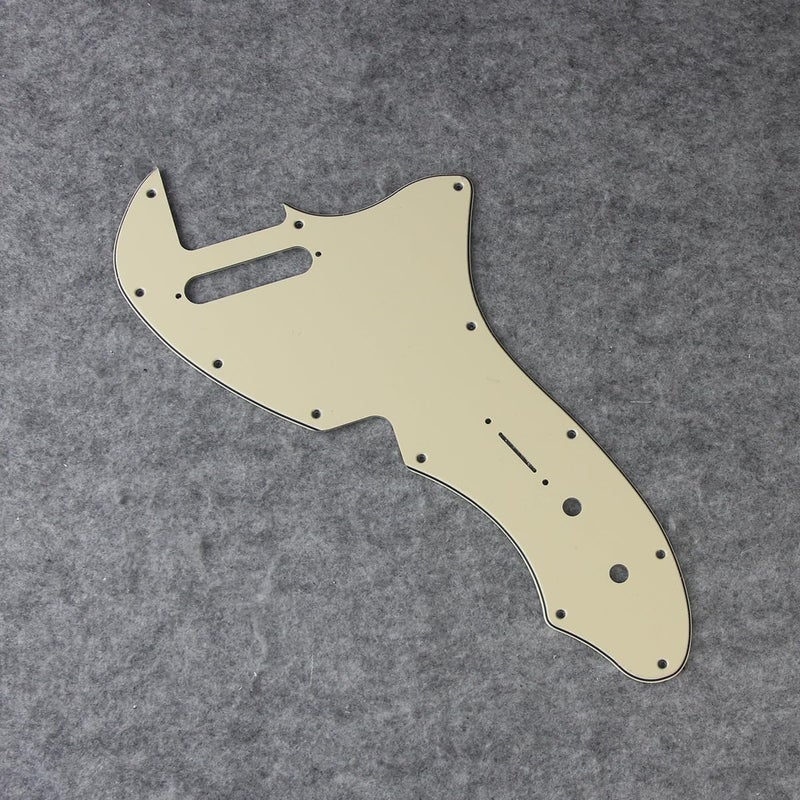 FLEOR 3Ply Cream TL Pickguard Guitar Pick Guard Plate with Screws Fit 69 TL Thinline Re-issue Guitar Part - Image 5