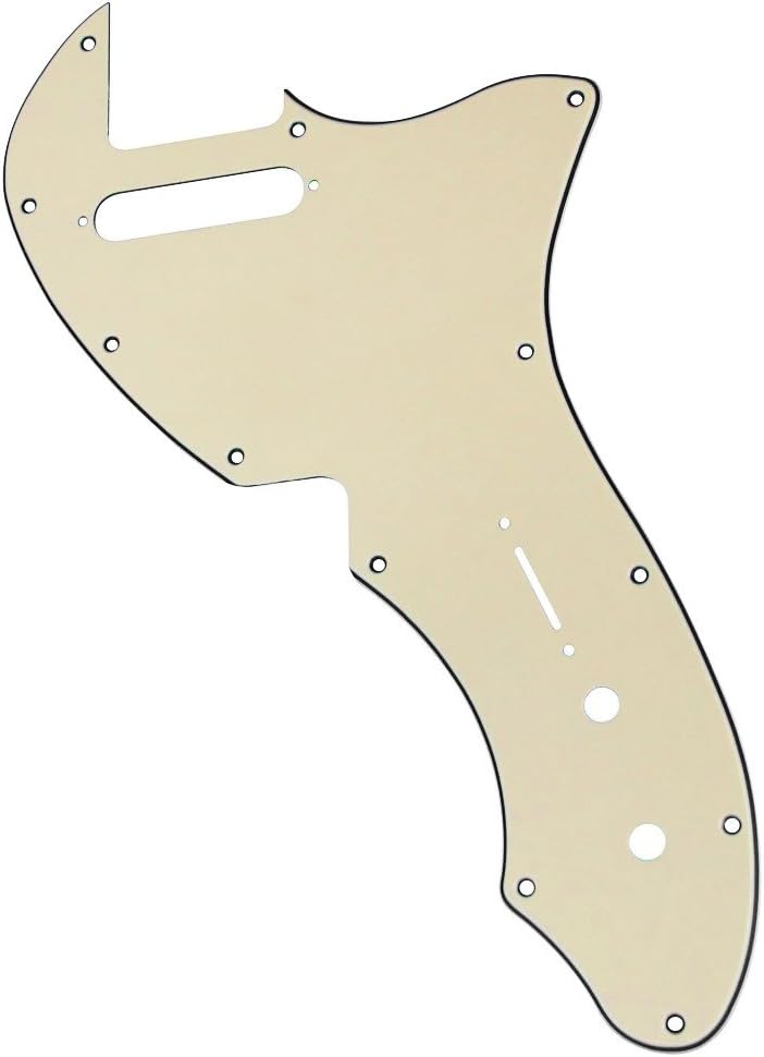 FLEOR 3Ply Cream TL Pickguard Guitar Pick Guard Plate with Screws Fit 69 TL Thinline Re-issue Guitar Part - Image 4