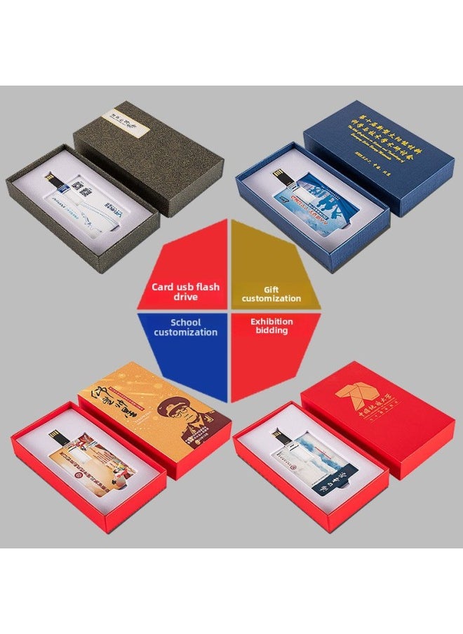 Generic - U Disk Logo Metal USB 8G 16G Company Exhibition Bidding Business Gifts 64g32g128g-Capacity:128m-128G Can Be Customized - Image 1