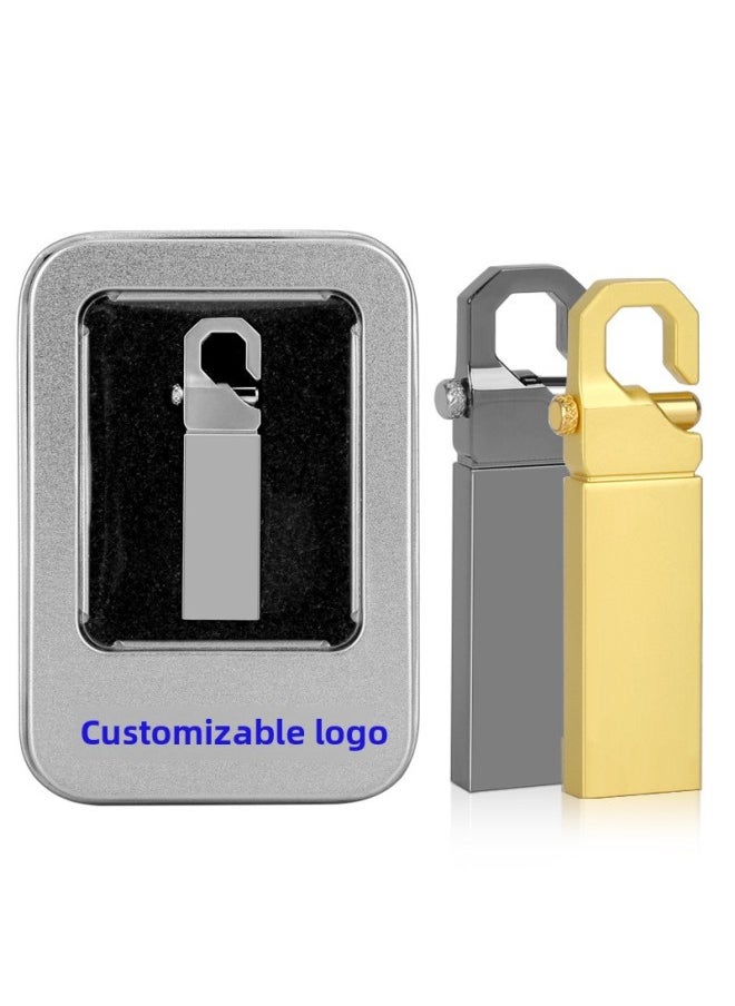 Generic - U Disk Logo Metal USB 8G 16G Company Exhibition Bidding Business Gifts 64g32g128g-Capacity:128m-128G Can Be Customized - Image 1