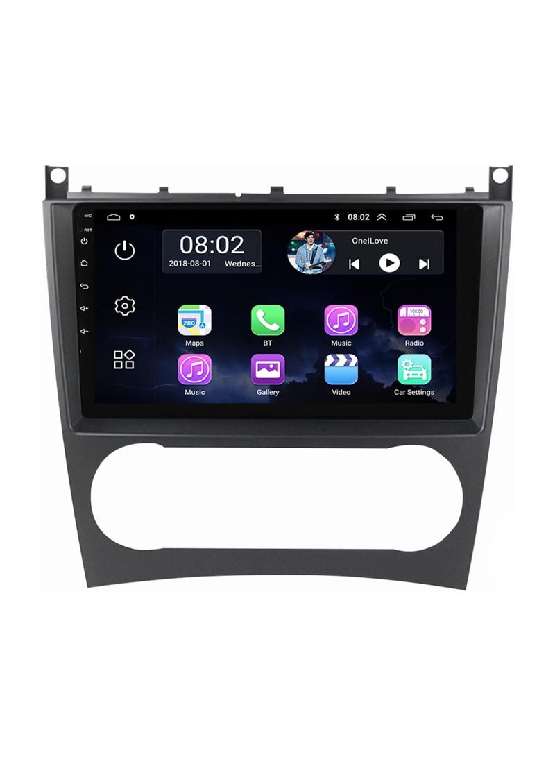 شيزا ستار ستيريو سيارة أندرويد لمرسيدس بنز الفئة C W203 W209 C180 C200 Cl203 C209 A209 2004-2011 2 جيجابايت رام 32 جيجابايت روم 9 بوصة أبل كاربلاي، ميرورلينك واي فاي BT، شاشة تعمل باللمس IPS مع كاميرا AHD متضمنة - Image 5