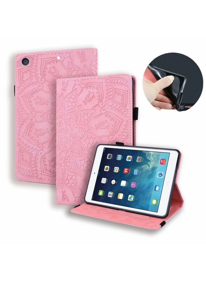 حافظة جلدية مسطحة لجهاز iPad Pro11 بنقشة ماندالا ونمط عجل Pro10.2 وحافظة حماية لجهاز iPad Mini2 Air3