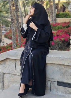 Kanz Al-Kawakib Black Abaya