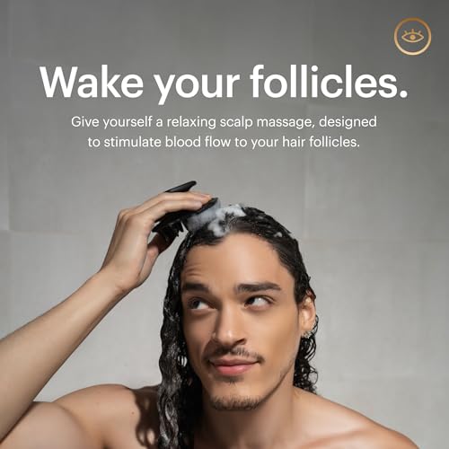MANSCAPED® The Scalp Buffer Men’s Silicone Head Scrubber – Premium Cleansing & Exfoliating Hair Brush, Ergonomic Handheld Design for Gentle Scalp Massage (1-Pack) - Image 3