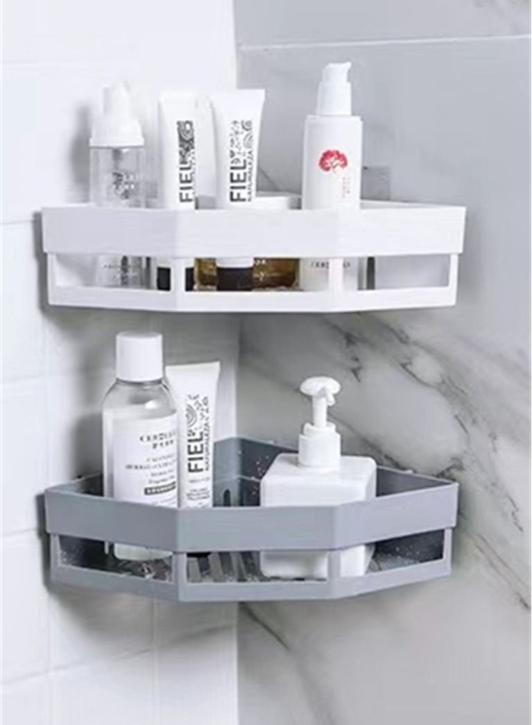 Kutis Bathroom Shelf Shower Shampoo Soap Organizer Wall Mounts Storage Rack - Image 2
