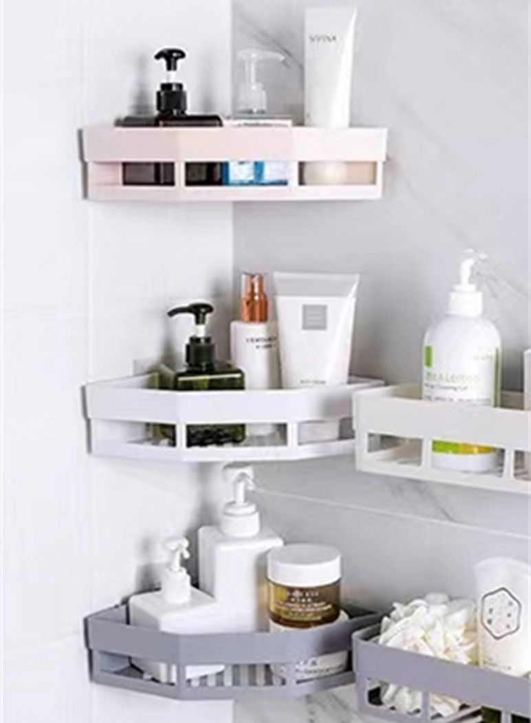Kutis Bathroom Shelf Shower Shampoo Soap Organizer Wall Mounts Storage Rack - Image 3